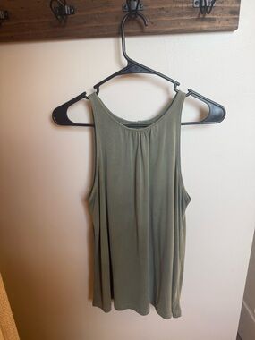 LOFT Olive Green Sleeveless Tank Top